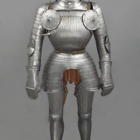 Full-length photograph of an early sixteenth-century armour