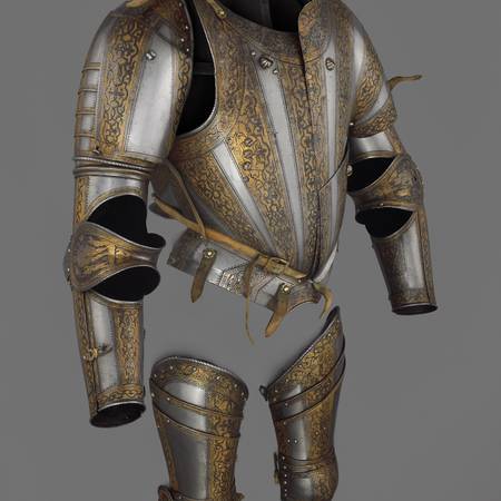 Full-length photograph of an armour