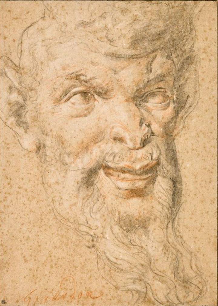 Design for a satyr, François Girardon, undated. Musée du Louvre (26775, recto). © Musée du Louvre, Paris.