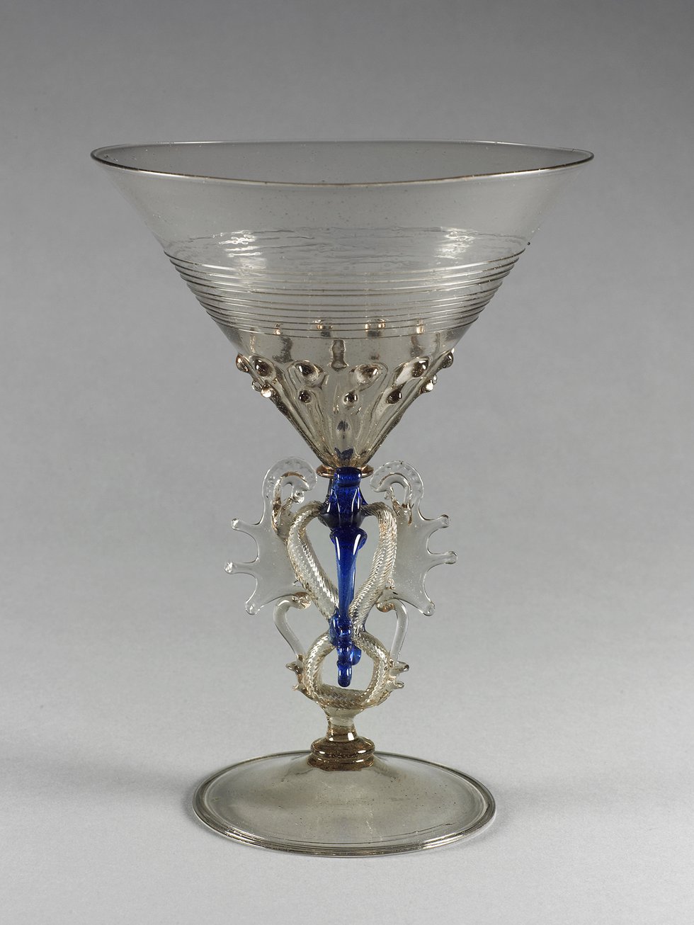 An image of a glass goblet