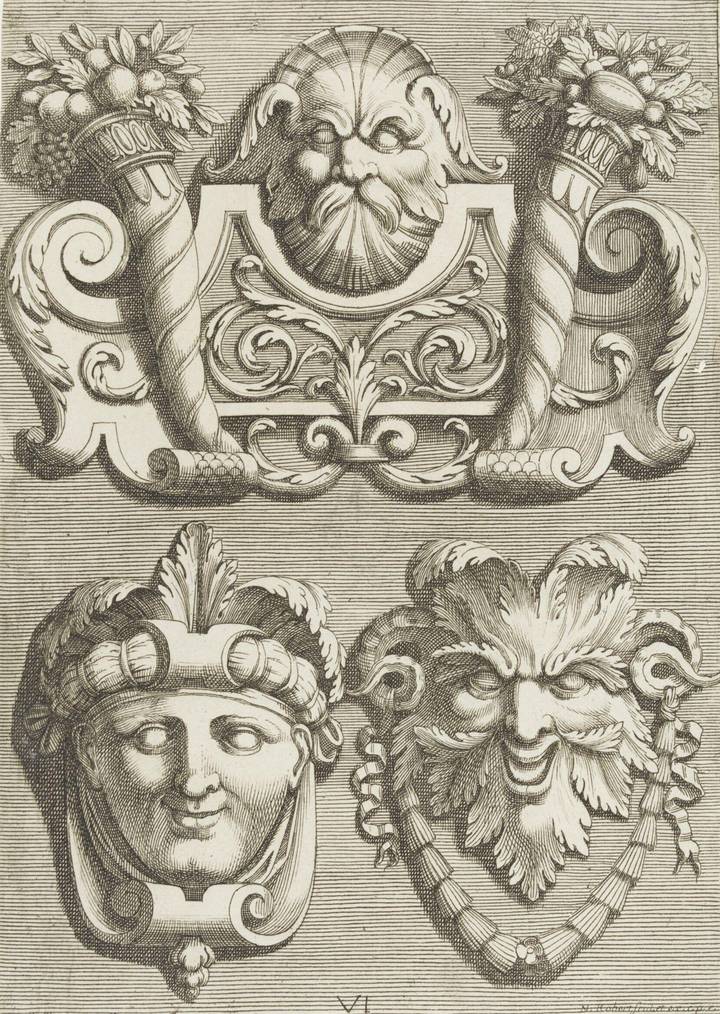 Plate from Diverses Ornemens & Masques, George Charmeton, 1676. Victoria and Albert Museum (E.1173-1923). © Victoria and Albert Museum, London.