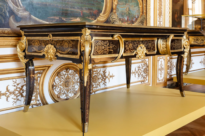 Desk, attributed to André-Charles Boulle, about 1695. Private collection.