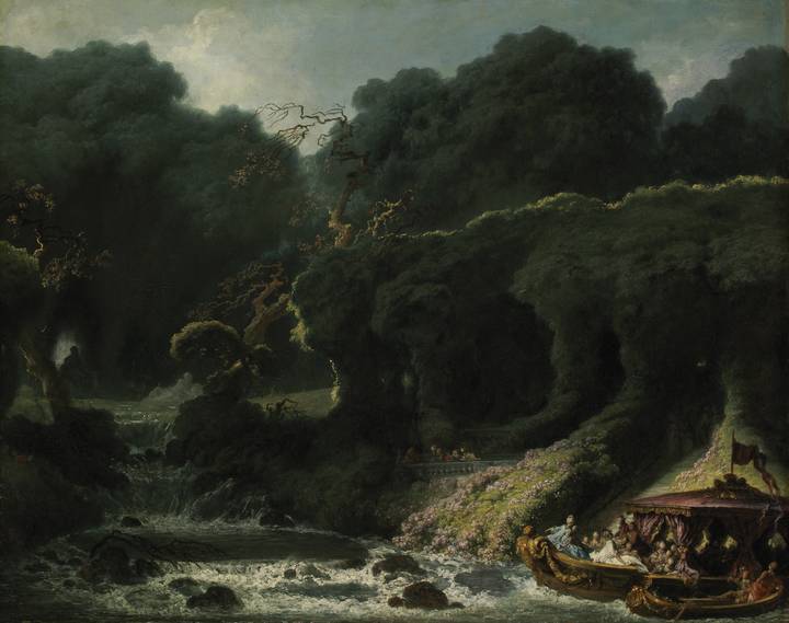 Jean-Honoré Fragonard, The Isle of Love, about 1770. Museu Calouste Gulbenkian (436). Calouste Gulbenkian Foundation, Lisbon – Calouste Gulbenkian Museum, photo: Catarina Gomes Ferreira.