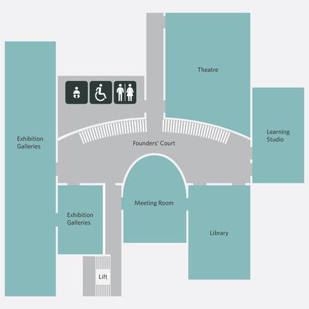 A map of the museum