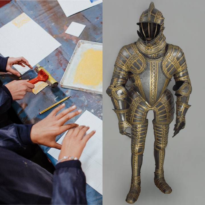 Armour and Printmaking: CPD for Primary Teachers