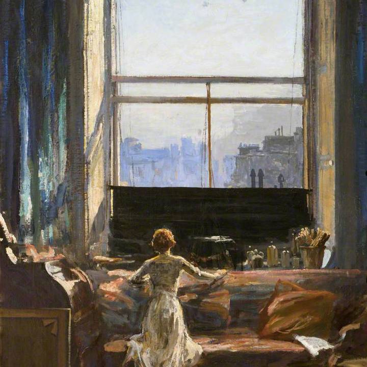 woman and group in theatre