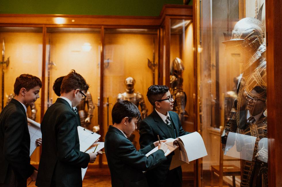 Children in the armouries